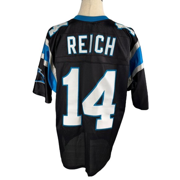 Carolina Panthers Frank Reich #14 Apex One Jersey 90s Rare NFL Size L Vintage - Picture 1 of 14